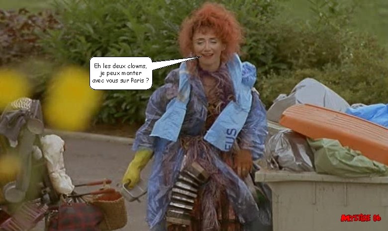 Eh les deux clowns, je peux monter avec vous sur Paris ? Eh les deux clowns, je peux monter avec vous sur Paris ?