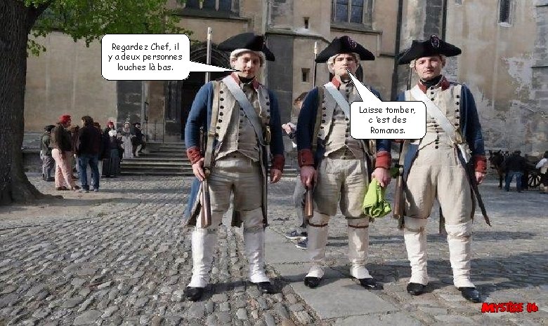Regardez Chef, il y a deux personnes louches là bas. Laisse tomber, c ’est Regardez Chef, il y a deux personnes louches là bas. Laisse tomber, c ’est