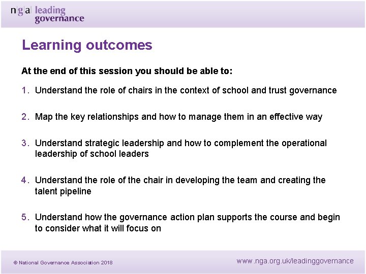 Learning outcomes At the end of this session you should be able to: 1. Learning outcomes At the end of this session you should be able to: 1.