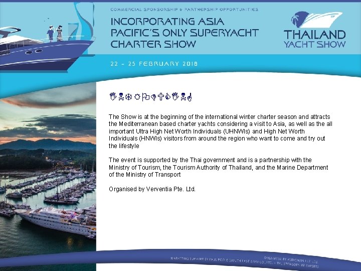 INTRODUCING The Show is at the beginning of the international winter charter season and