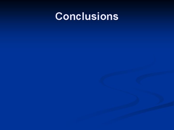 Conclusions 