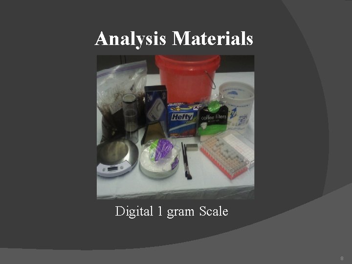 Analysis Materials Digital 1 gram Scale 8 