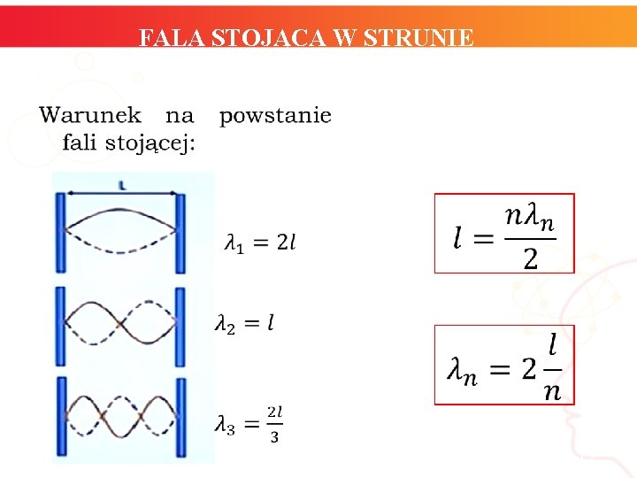  FALA STOJĄCA W STRUNIE • informatyka + 12 