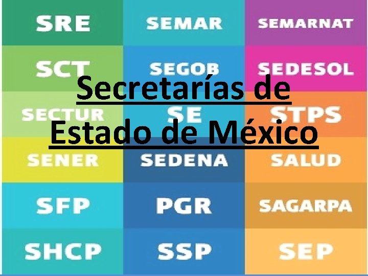 Secretarías de Estado de México 