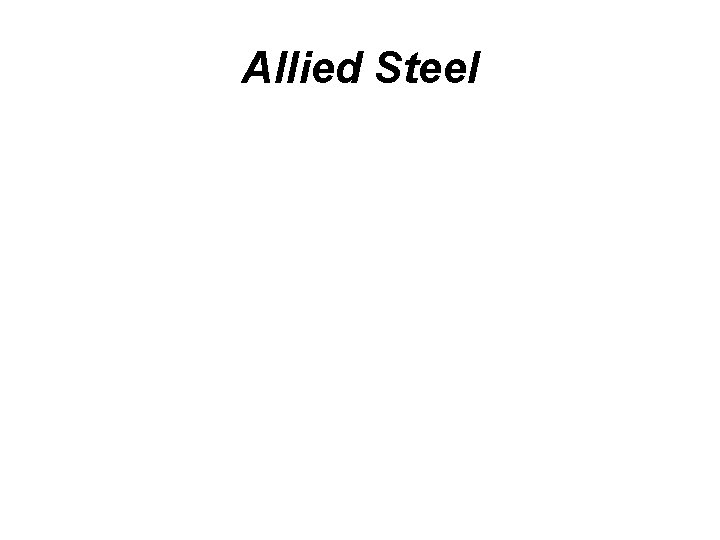 Allied Steel Allied Steel