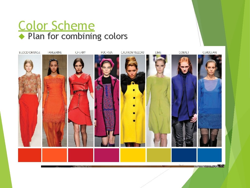 Color Scheme Plan for combining colors 