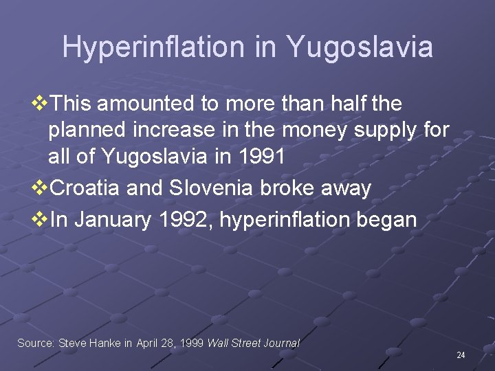 Hyperinflation in Yugoslavia v. This amounted to more than half the planned increase in
