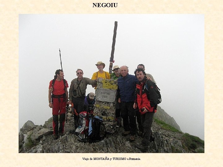 NEGOIU Viaje de MONTAÑA y TURISMO a Rumania 