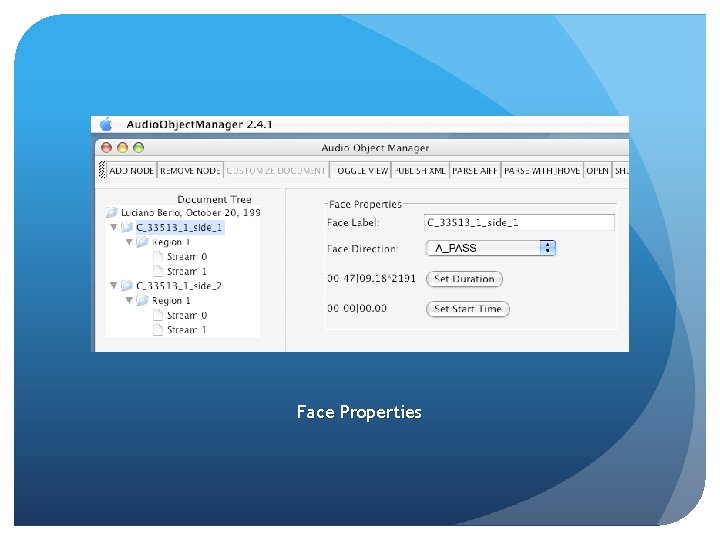 Face Properties Face Properties