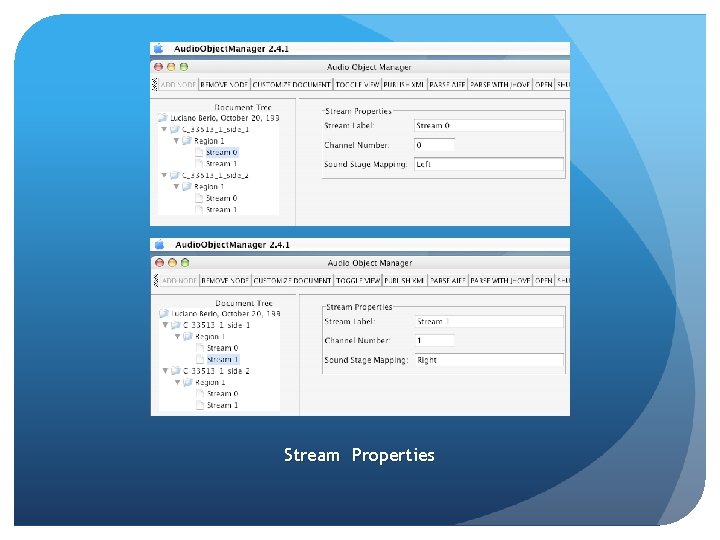 Stream Properties Stream Properties