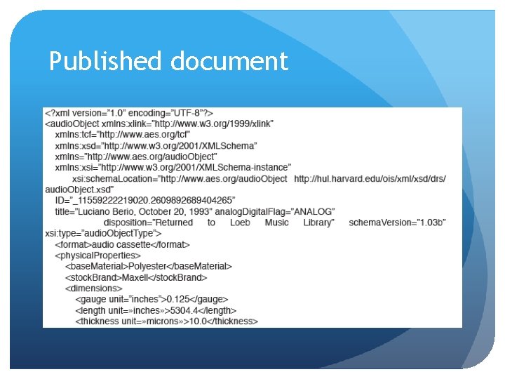 Published document Published document