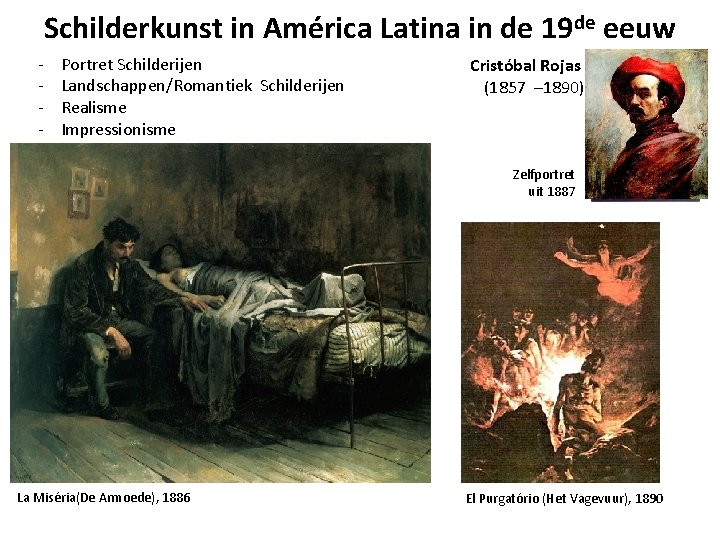Schilderkunst in América Latina in de 19 de eeuw - Portret Schilderijen Landschappen/Romantiek Schilderijen