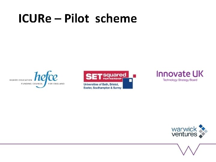 ICURe – Pilot scheme 