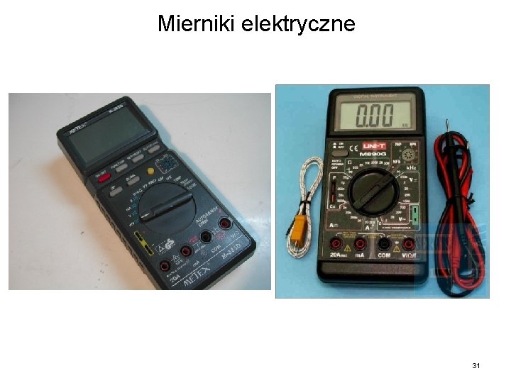 Mierniki elektryczne 31 