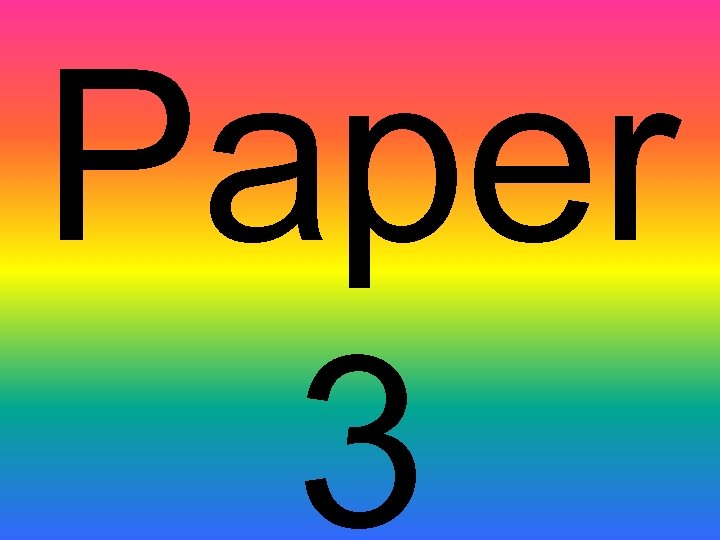 Paper 3 