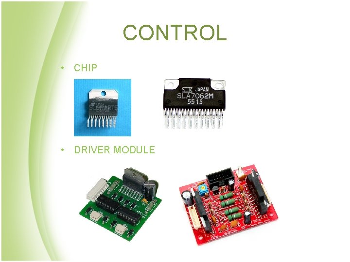 CONTROL • CHIP • DRIVER MODULE 