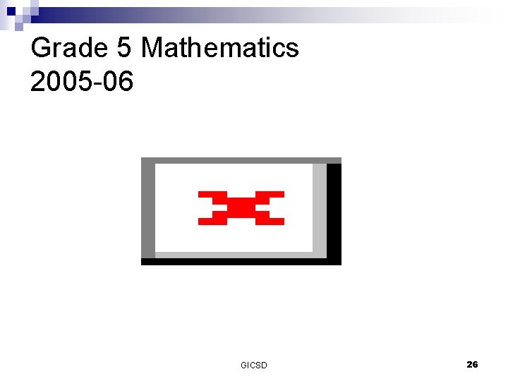 Grade 5 Mathematics 2005 -06 GICSD 26 