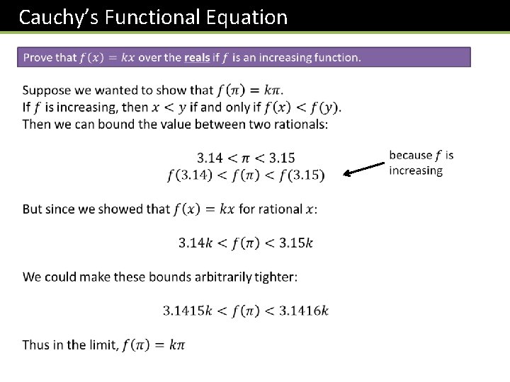 Cauchy’s Functional Equation 