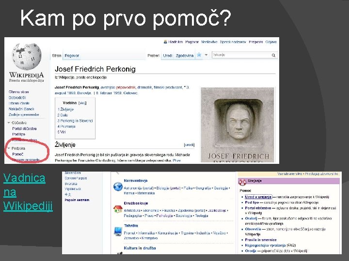 Kam po prvo pomoč? Vadnica na Wikipediji 