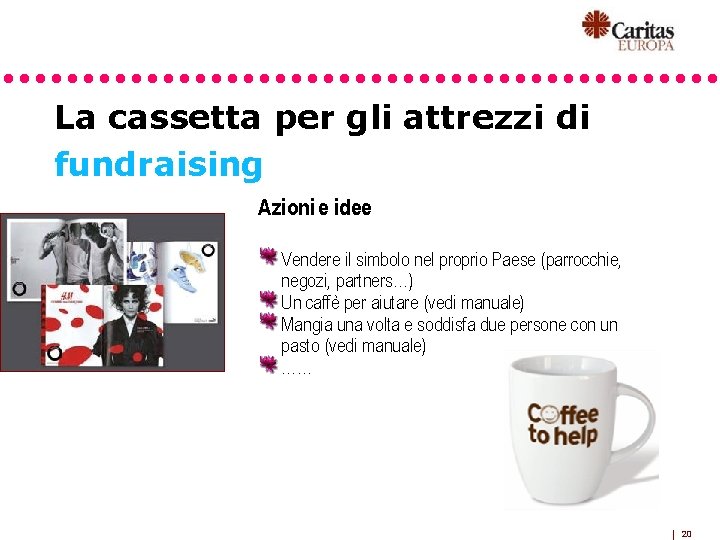 La cassetta per gli attrezzi di fundraising Azioni e idee Vendere il simbolo nel