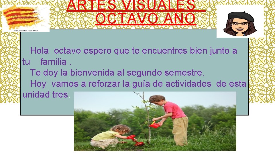 ARTES VISUALES OCTAVO AÑO Hola octavo espero que te encuentres bien junto a tu