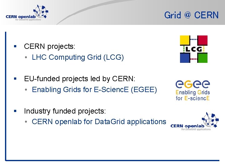 The Grid and CERN an overview Francois Grey