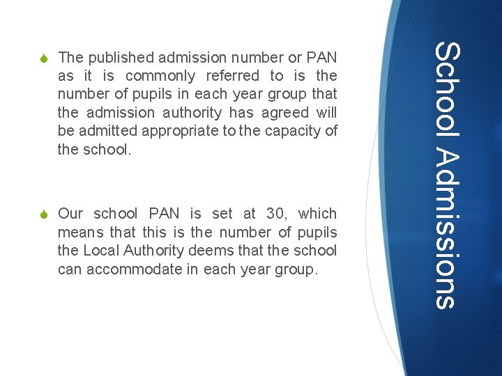 as it is commonly referred to is the number of pupils in each year