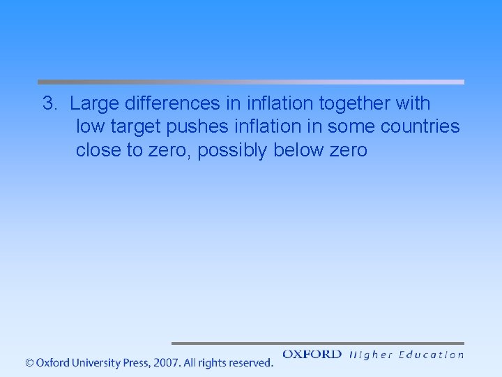 3. Large differences in inflation together with low target pushes inflation in some countries