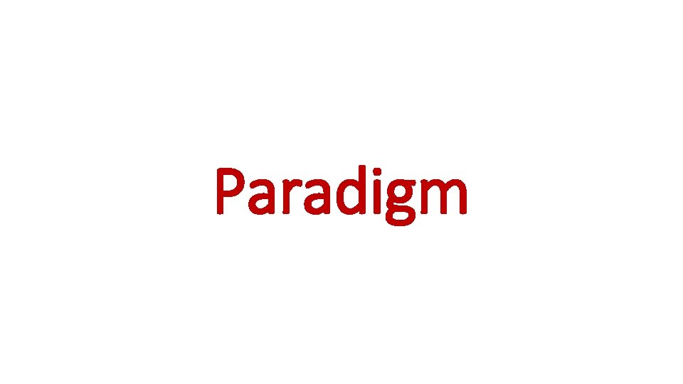 Paradigm 