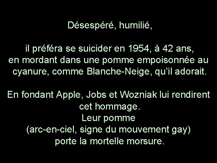 Désespéré, humilié, il préféra se suicider en 1954, à 42 ans, en mordant Désespéré, humilié, il préféra se suicider en 1954, à 42 ans, en mordant