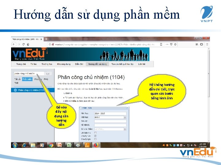 Hướng dẫn sử dụng phần mềm Hệ thống hướng dẫn chi tiết, trực quan