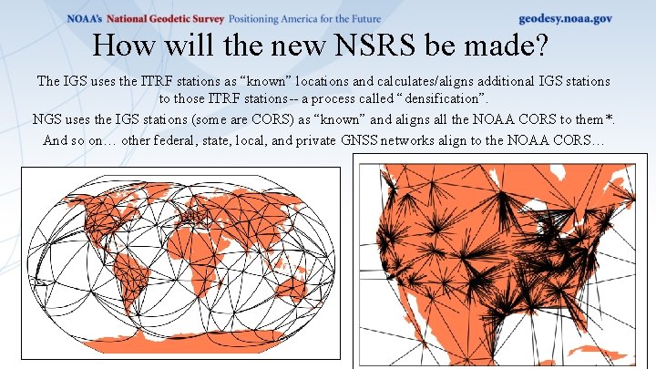 How will the new NSRS be made? The IGS uses the ITRF stations as