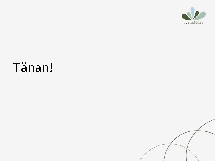 Tänan! 