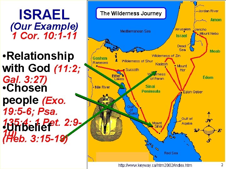 ISRAEL (Our Example) 1 Cor. 10: 1 -11 • Relationship with God (11: 2; ISRAEL (Our Example) 1 Cor. 10: 1 -11 • Relationship with God (11: 2;