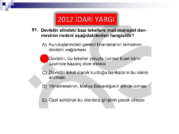 2012 İDARİ YARGI 