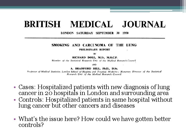  • Cases: Hospitalized patients with new diagnosis of lung cancer in 20 hospitals