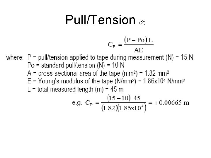 Pull/Tension (2) Pull/Tension (2)