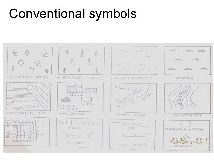 Conventional symbols Conventional symbols