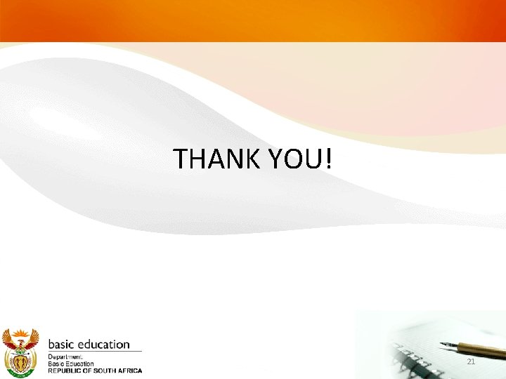 THANK YOU! 21 THANK YOU! 21