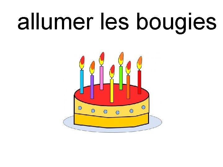 allumer les bougies 