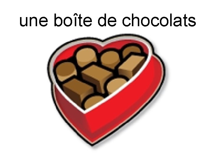 une boîte de chocolats 