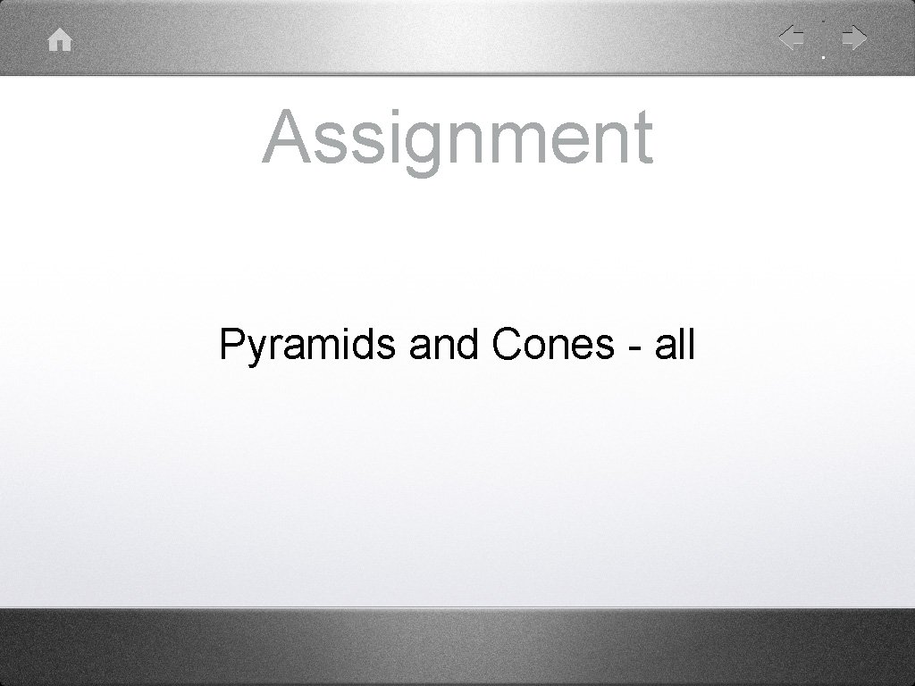 Assignment Pyramids and Cones - all 