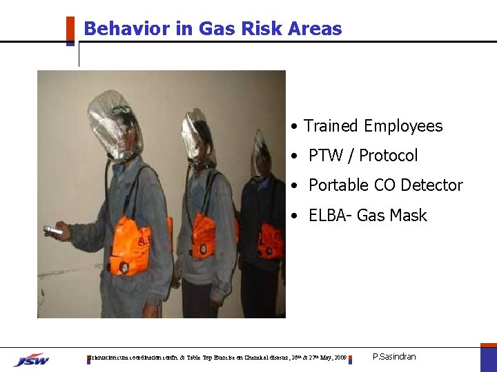 Behavior in Gas Risk Areas • Trained Employees • PTW / Protocol • Portable