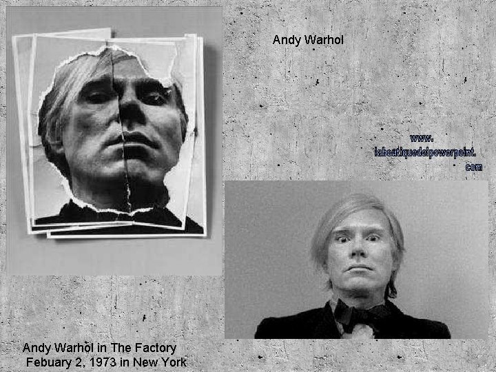 Andy Warhol in The Factory Febuary 2, 1973 in New York 