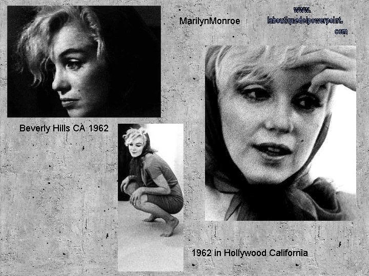 Marilyn. Monroe Beverly Hills CA 1962 in Hollywood California 