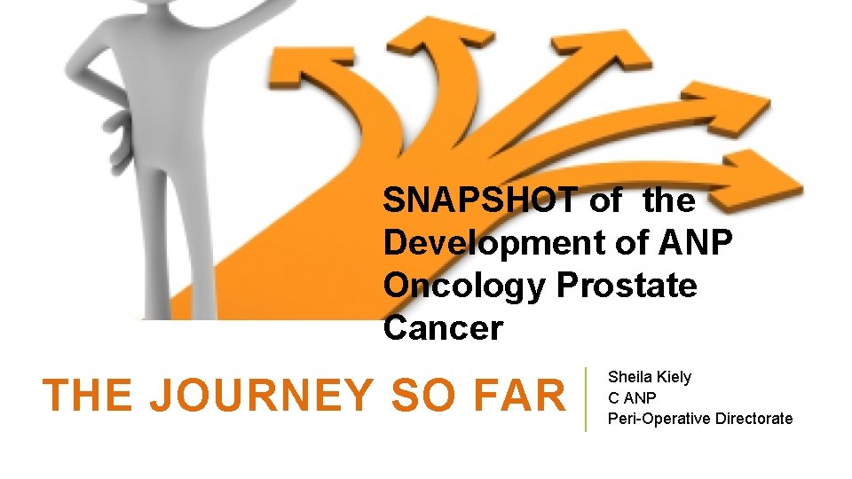 SNAPSHOT of the Development of ANP Oncology Prostate Cancer THE JOURNEY SO FAR Sheila