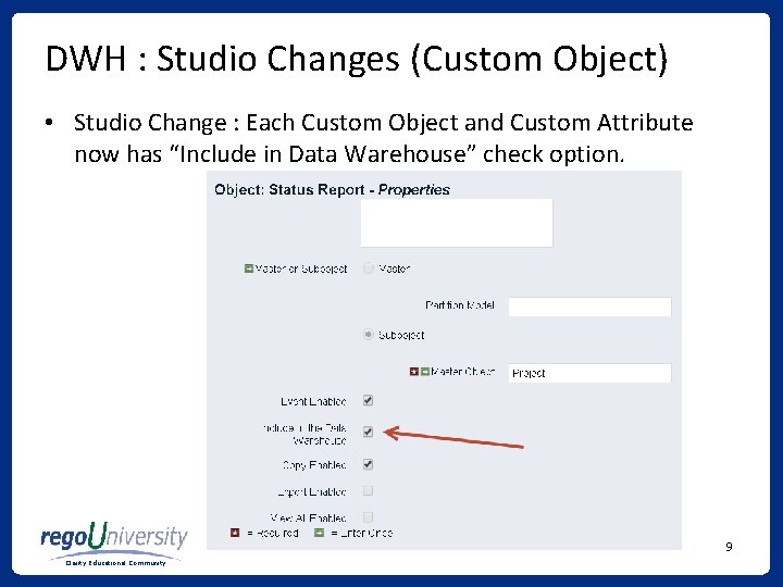 DWH : Studio Changes (Custom Object) • Studio Change : Each Custom Object and DWH : Studio Changes (Custom Object) • Studio Change : Each Custom Object and