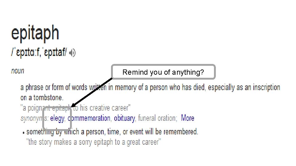 Remind you of anything? Remind you of anything?