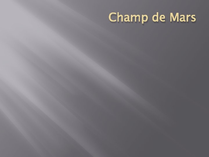 Champ de Mars 