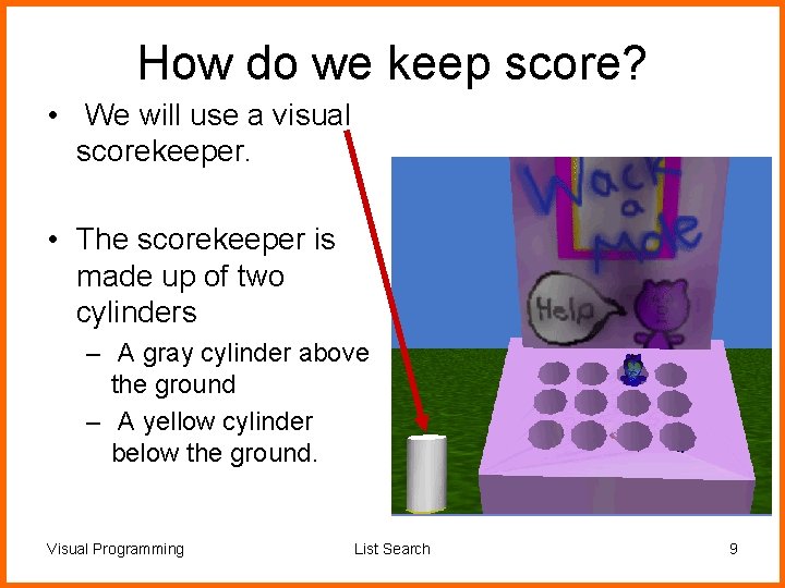 How do we keep score? • We will use a visual scorekeeper. • The